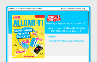 Allons-Y! French magazine.